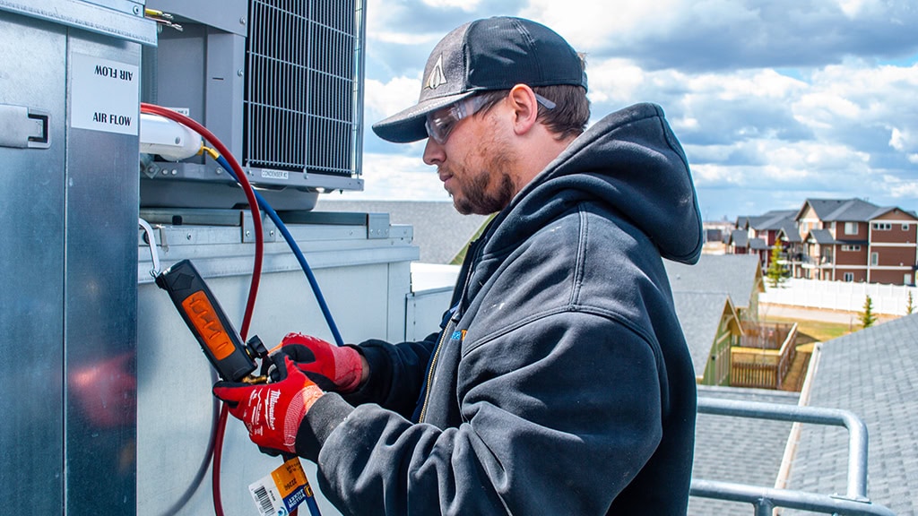 Commercial cooling service.